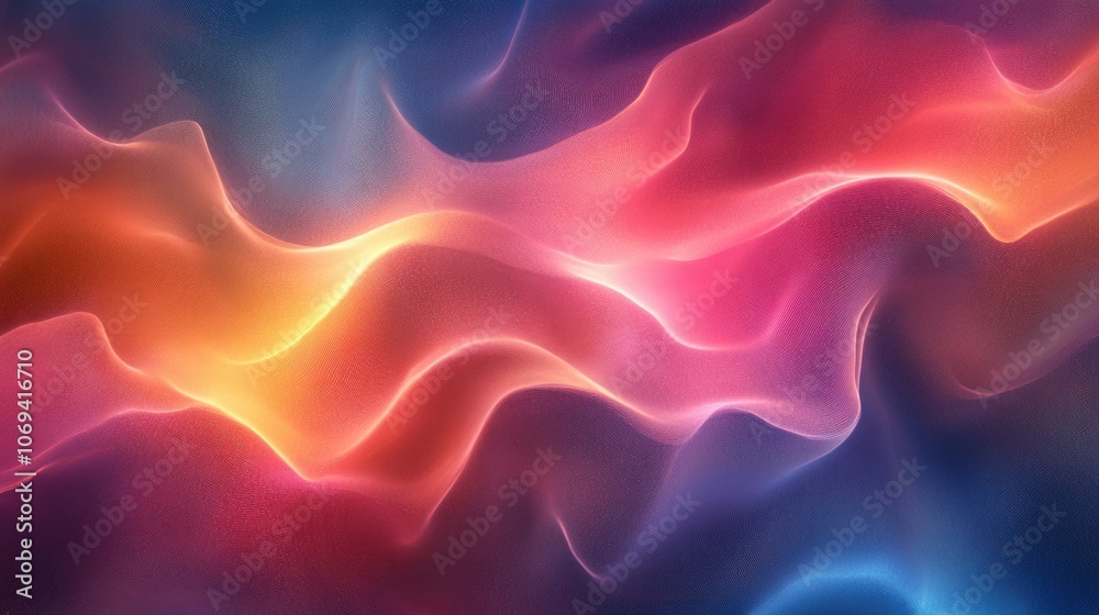 Fototapeta premium blue, pink, purple and yellow abstract gradient background for social media wallpaper and festive background like Christmas and Valentine.