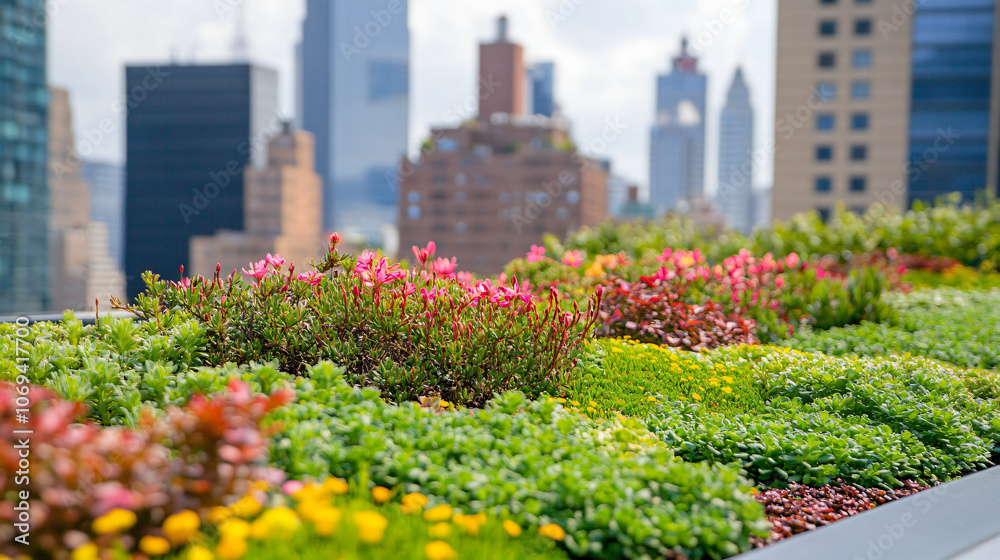 A sustainable green roof on a city office, integrating eco-friendly infrastructure for environmental benefits.A sustainable green roof on a city office, integrating eco-friendly infrastructure for env A sustainable green roof on a city office, integrating eco-friendly infrastructure for environmental benefits.A sustainable green roof on a city office, integrating eco-friendly infrastructure for env