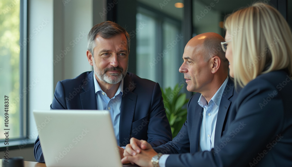 Business Professionals in Discussion