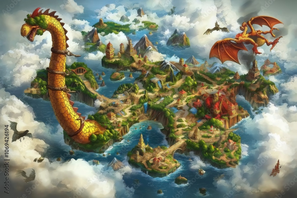 Vibrant cartoon scene illustrating the creation of the world with playful and dynamic storytelling, design illustration, biblical, religious concept Vibrant cartoon scene illustrating the creation of the world with playful and dynamic storytelling, design illustration, biblical, religious concept