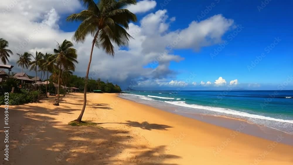 Tropical beach panoramas, seascapes with vast horizons. seamless looping 4k time-lapse animation video background Tropical beach panoramas, seascapes with vast horizons. seamless looping 4k time-lapse animation video background