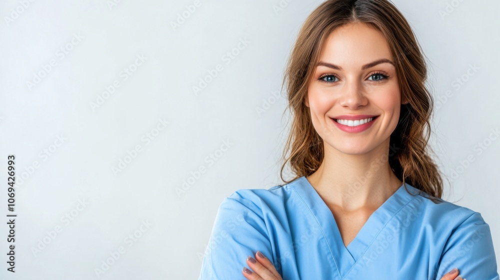 Caring Nurse with Friendly Smile in Clean Environment Caring Nurse with Friendly Smile in Clean Environment