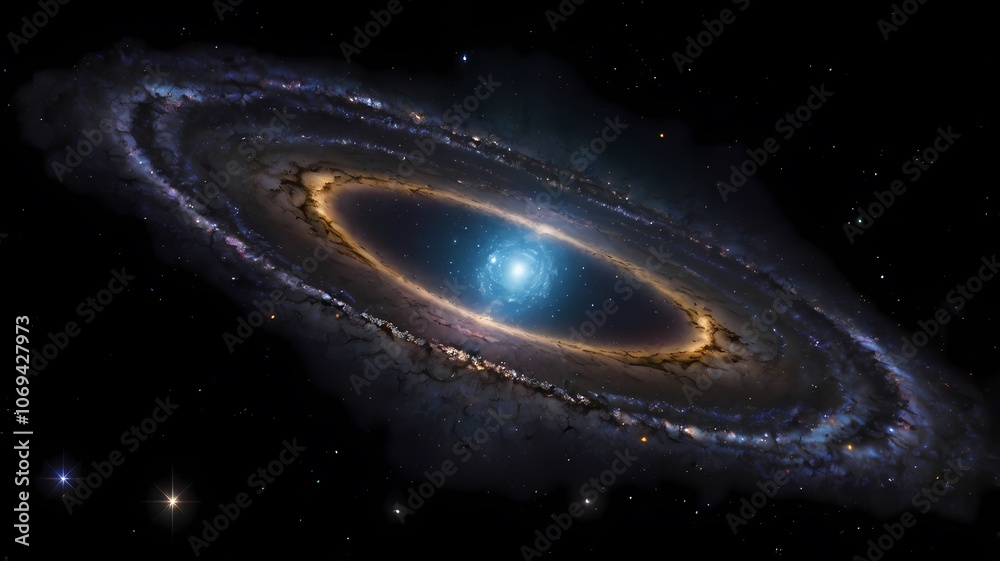stunning galaxy illustration in outer space stunning galaxy illustration in outer space