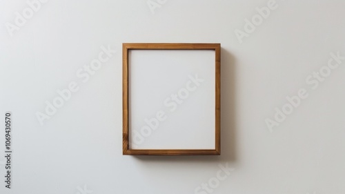ratio picture frame  with white background. AI Generative photo