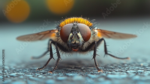 macro eyes housefly photography, mobile wallpaper, high quality images, sharp, clear, 8k, AI Generative photo