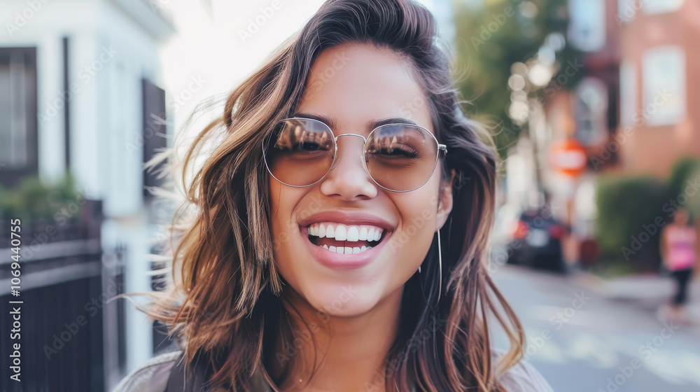 A chic woman enjoys a sunny day strolling through vibrant city streets, exuding joy and style with every step. A chic woman enjoys a sunny day strolling through vibrant city streets, exuding joy and style with every step.