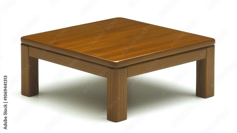 Modern Square Coffee Table with Wooden Finish Modern Square Coffee Table with Wooden Finish