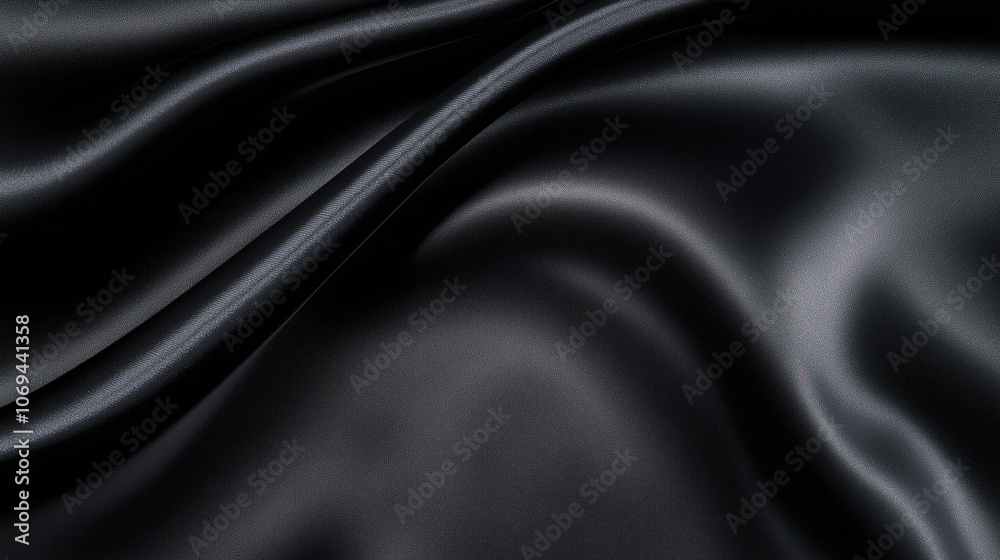 Holiday luxurious black fabric background with premium wave cloth for a Christmas or Black Friday background, with a dynamic and flowing feel Holiday luxurious black fabric background with premium wave cloth for a Christmas or Black Friday background, with a dynamic and flowing feel