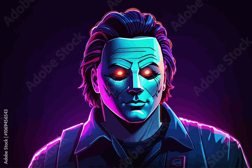 character based on horror story murderous doll Hallowen Ai generated image
