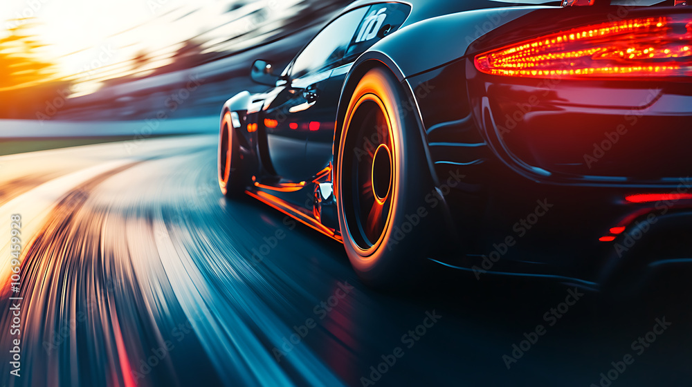 drifting car wheels close-up,Sports car racing on the race track drifting car wheels close-up,Sports car racing on the race track