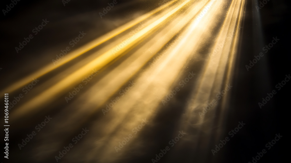 gold light beams moving across the dark nighttime gold light beams moving across the dark nighttime