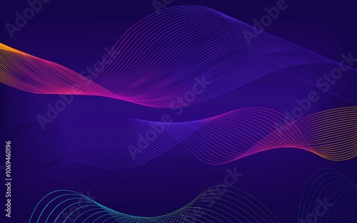 abstract blue wave background