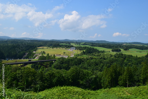 月山高原牧場 最高の眺め 山形県 photo