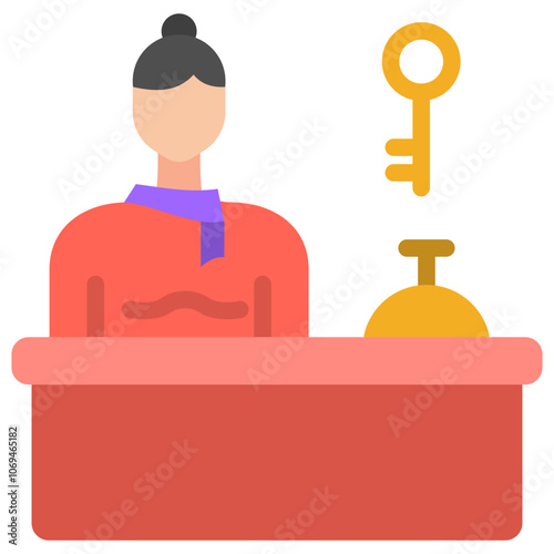 lobby flat icon