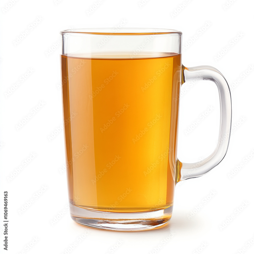 A glass of fresh apple cider, isolated on a white background, showcasing a seasonal fall drink A glass of fresh apple cider, isolated on a white background, showcasing a seasonal fall drink