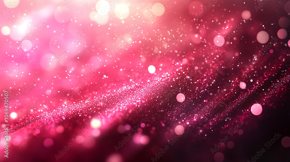 Vibrant Abstract Background with Sparkling Pink Glitter, Creating Depth and Whimsy for Festive or Creative Themes Vibrant Abstract Background with Sparkling Pink Glitter, Creating Depth and Whimsy for Festive or Creative Themes