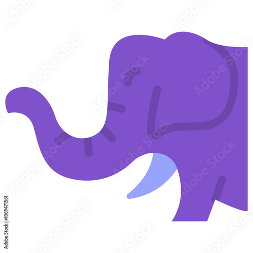 elephant flat icon