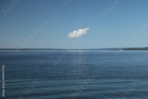 Yellowstone Lake in Yellowstone National Park, Wyoming