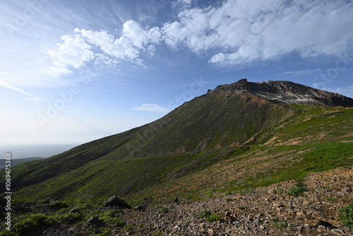 Climbing mountain ridge, Nasu, Tochigi, Japan