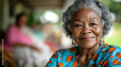 Smiling Senior Woman Portrait - Photo