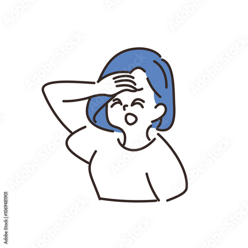 体調不良　女性