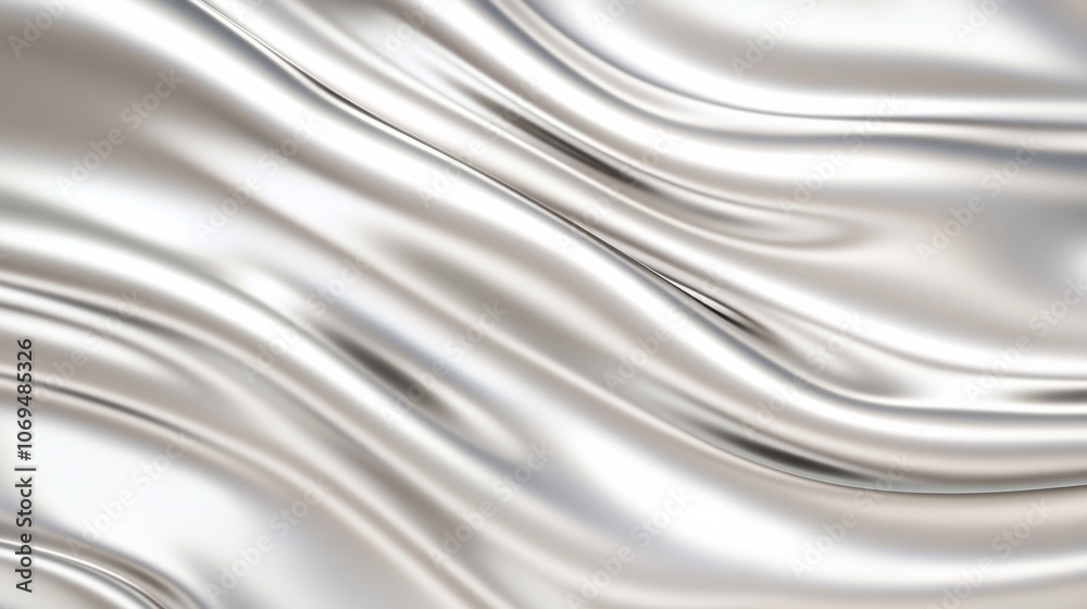 Liquid Chrome Abstract Background