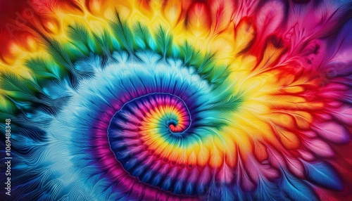 Abstract tie-dye swirl