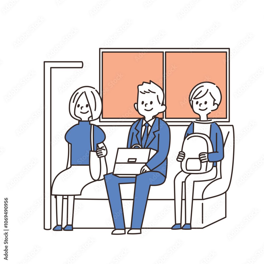 電車内 イラスト 座席 電車内 イラスト 座席