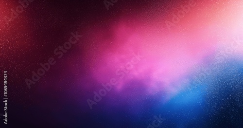 Abstract Grainy Gradient Background with Pink Blue Purple Black Colors