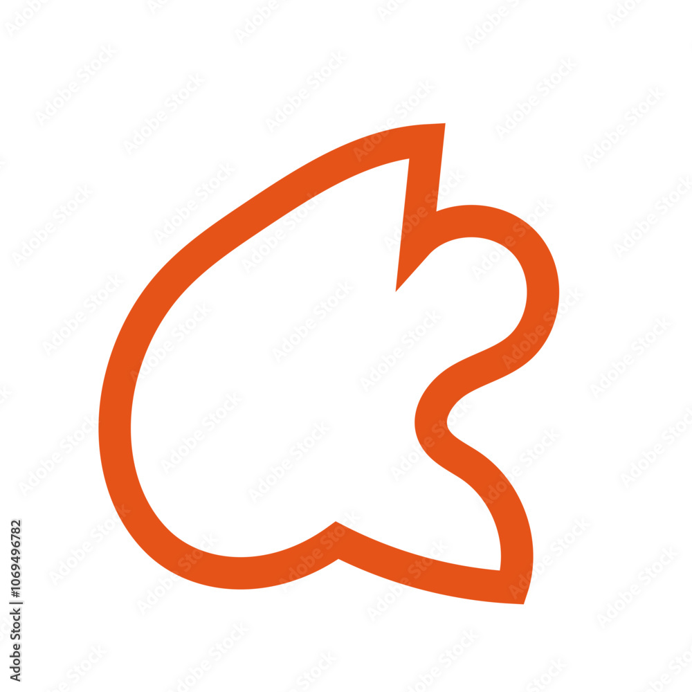 Red outline abstract shapes vectors Red outline abstract shapes vectors