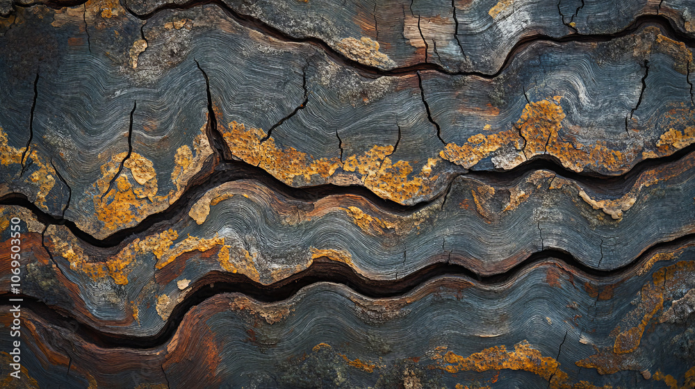 Wavy Tree Bark Texture: Abstract Nature Background, Brown, Gray, Gold Wavy Tree Bark Texture: Abstract Nature Background, Brown, Gray, Gold