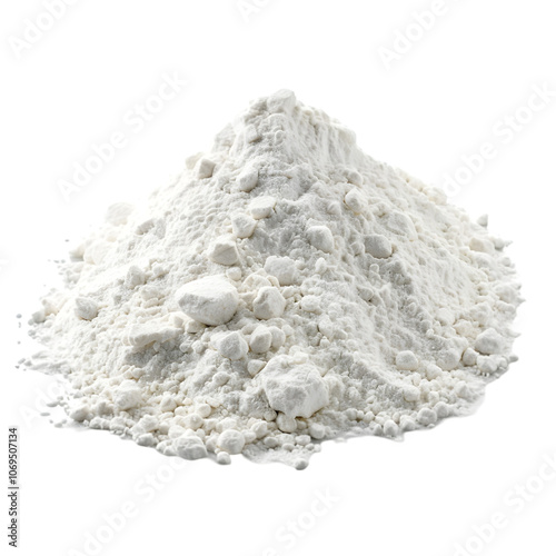 flour isolated on a white background photo