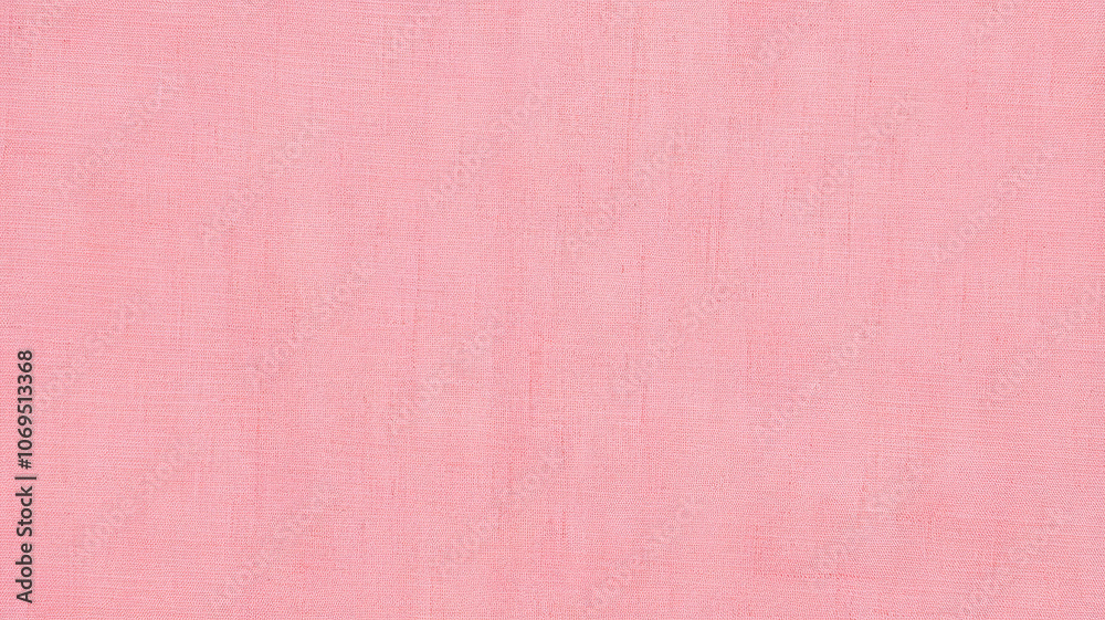 Fototapeta premium A soft pink linen fabric texture, ideal for a calming background in creative projects.