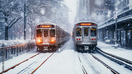 Analyzing the impact of winter storms on transportation systems. photo