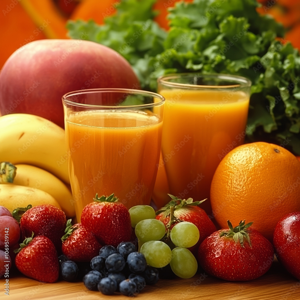 fruits and juice fruits and juice