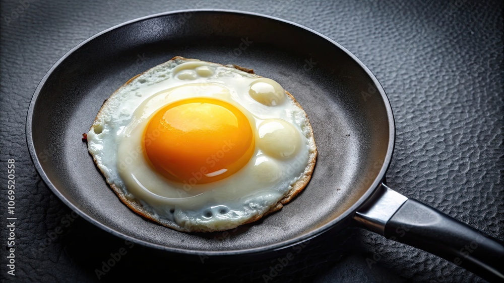Close-up shot of a perfectly fried egg sizzling on a hot pan , breakfast, cooking, food, skillet, kitchen, delicious Close-up shot of a perfectly fried egg sizzling on a hot pan , breakfast, cooking, food, skillet, kitchen, delicious