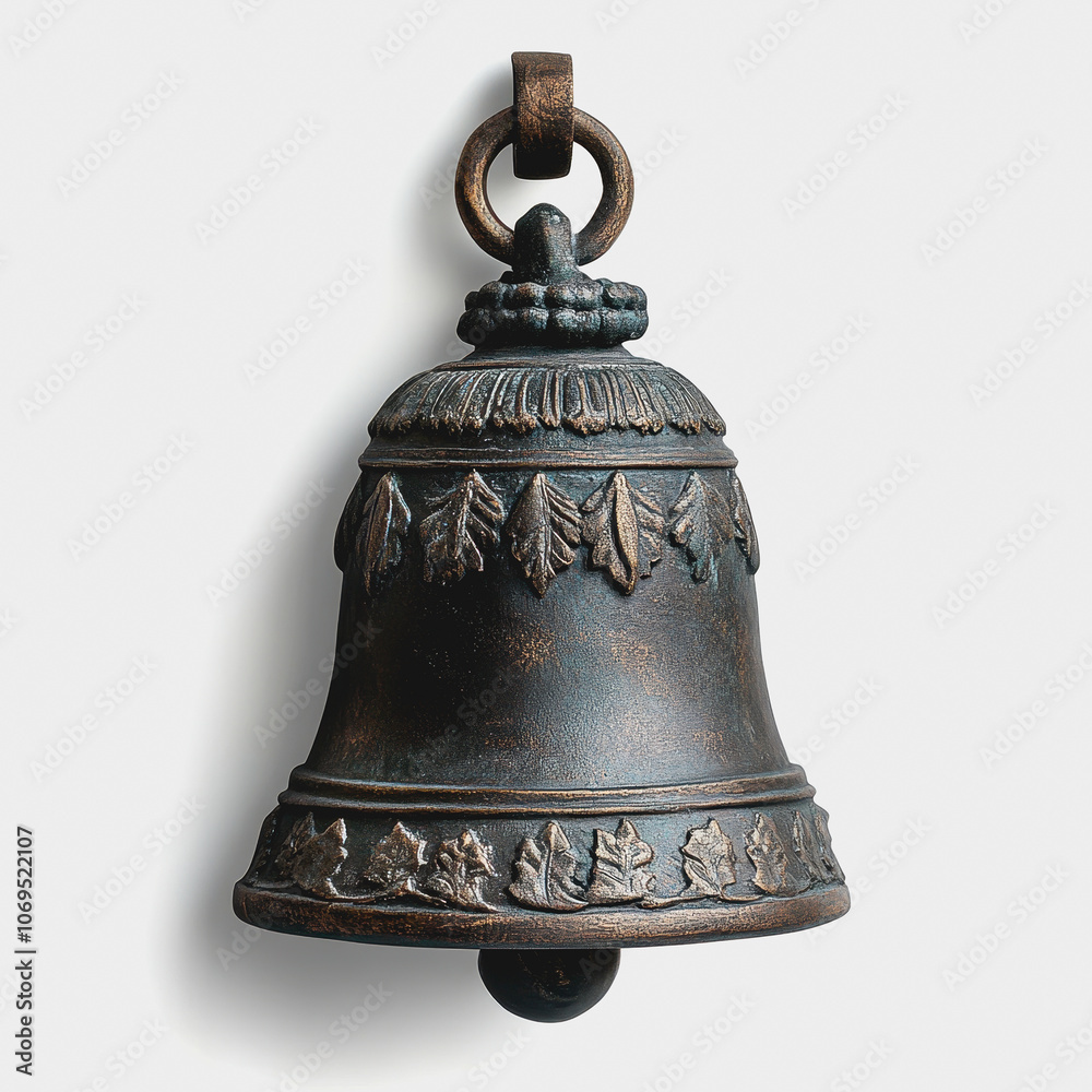Festive Bell on White Background Festive Bell on White Background