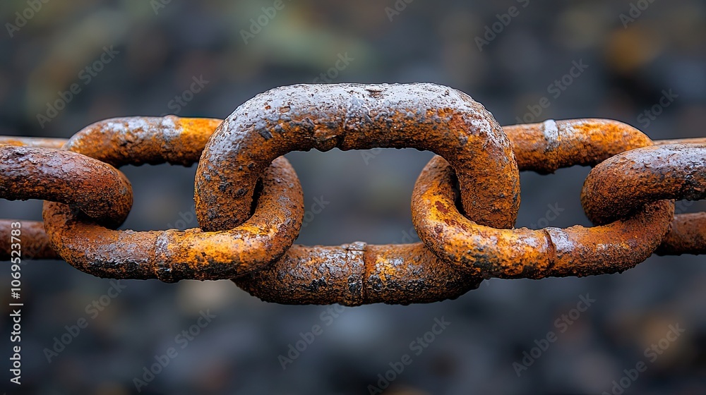 A chain symbolizes both connection and broken links, representing relationships. A chain symbolizes both connection and broken links, representing relationships.