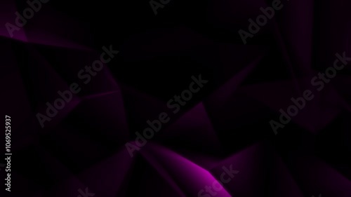 Black Pink Abstract Geometric Polygon Motion Background	