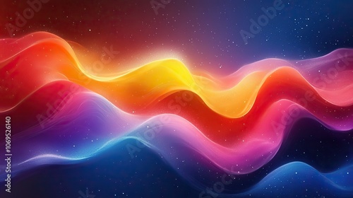 A colorful abstract background features gradients suitable for advertisements, banners, and presentation themes.