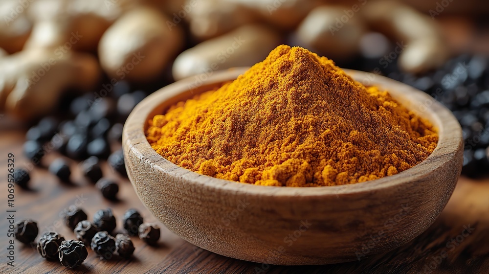A combination of turmeric and black pepper increases curcumin absorption, offering enhanced health benefits. A combination of turmeric and black pepper increases curcumin absorption, offering enhanced health benefits.