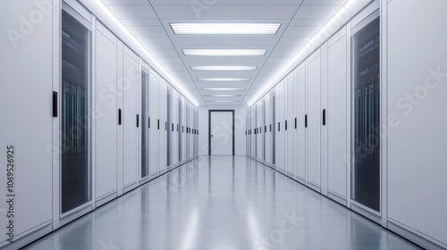 Advanced AI Server Room Interior Design