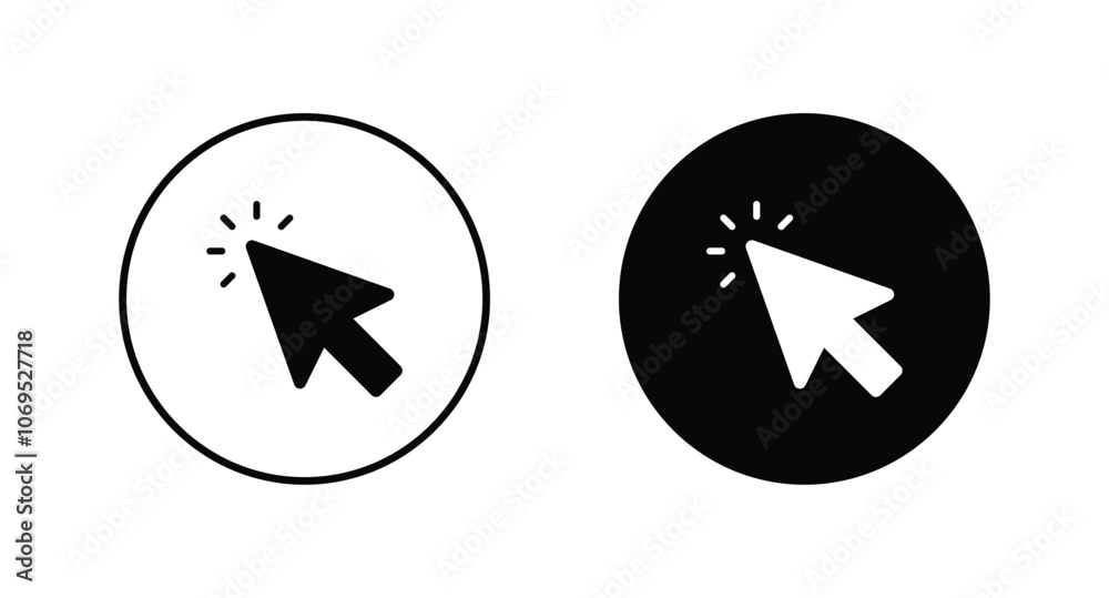 cursor icon vector. cursor arrow Click icon set cursor icon vector. cursor arrow Click icon set