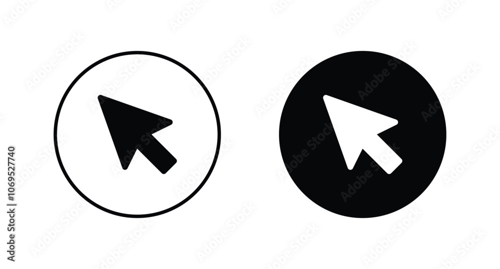 cursor icon vector. cursor arrow Click icon set cursor icon vector. cursor arrow Click icon set