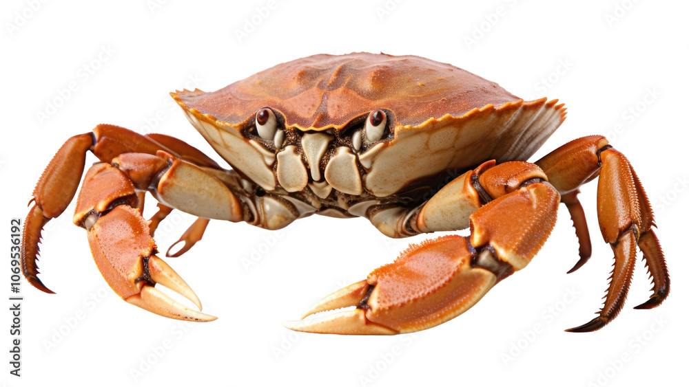 Fototapeta premium PNG Natural live mud crab lobster seafood animal.