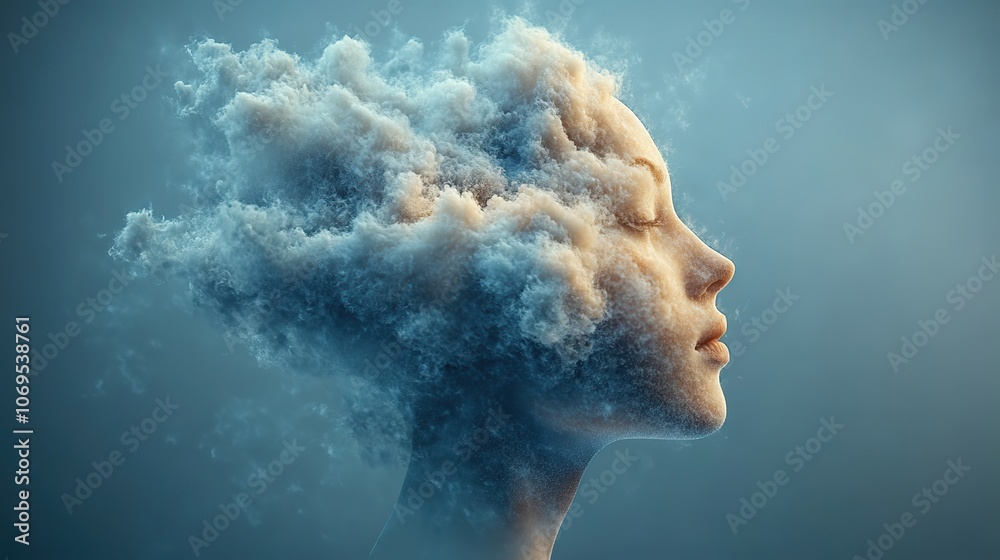 Fototapeta premium A conceptual image captures the freedom of mind and creative thinking, encouraging out-of-the-box solutions.