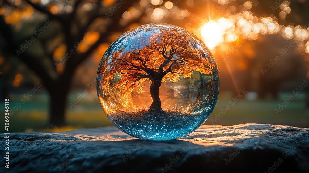 A glass sphere representing the earth, showcasing a stunning visual of our planet. A glass sphere representing the earth, showcasing a stunning visual of our planet.