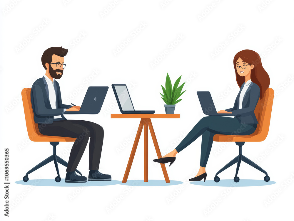 diverse group of professionals working together in modern office setting, focused on their laptops. atmosphere is collaborative and productive diverse group of professionals working together in modern office setting, focused on their laptops. atmosphere is collaborative and productive