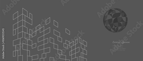 幾何学 抽象 建築 テクノロジー サークル 背景