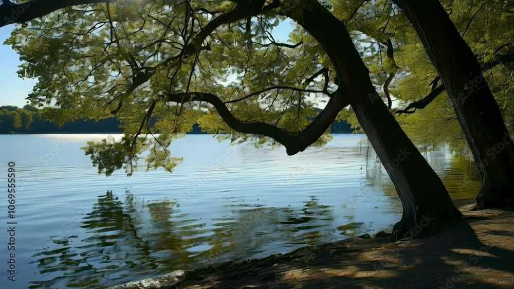 Tree Shadows Over the Lake Tree Shadows Over the Lake